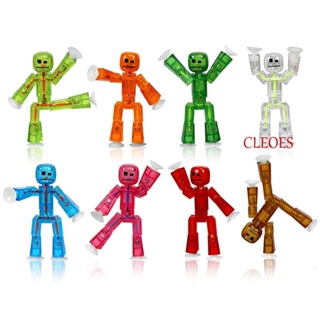 Cleoes ของเล่นฟิกเกอร์ Stikbot ขนาด 8 ซม. สุ่มสี สําหรับเด็กผู้ชาย