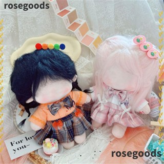 Rosegoods1 เสื้อผ้าตุ๊กตา ผ้าฝ้าย แฮนด์เมด 20 ซม. หลากสี สําหรับตุ๊กตาไอดอล