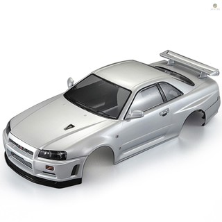 Killerbody 48644 257 มม. NISSAN SKYLINE (R34) กรอบบอดี้สําเร็จรูป สําหรับรถแข่งบังคับวิทยุไฟฟ้า 1/10 DIY