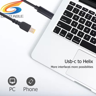 [Qcutable.th] อะแดปเตอร์เชื่อมต่อ PD USB Type C ตัวเมีย เป็น DC สําหรับ Lenovo ThinkPad 10 Helix