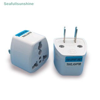 Seaf&gt; อะแดปเตอร์แปลงปลั๊กชาร์จ 250V 10A EU UK AU เป็น USA AC สําหรับเดินทาง บ้าน 1 ชิ้น