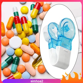 🔥แบบพกพา Pill Taker เครื่องตัดแท็บเล็ต Splitter ที่ใส่ยา Dispenser กล่องเก็บ Pill Case Health Care Pill Medicine Divider ใช้งานง่าย ความเข้ากันได้หลากหลาย