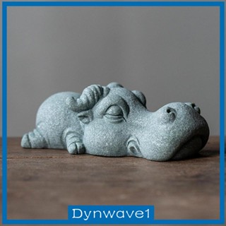 [Dynwave1] ฟิกเกอร์หินทราย รูปสัตว์ ชาเขียว ขนาดเล็ก DIY สําหรับตกแต่งห้องนอน ของที่ระลึก