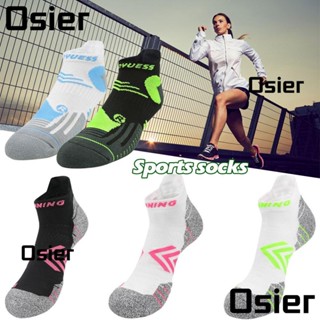 Osier1 ถุงเท้ากีฬา ผู้ชาย ผู้หญิง ท่อกลาง วิ่ง ฟิตเนส ถุงเท้า