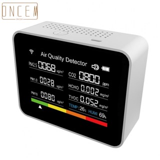 【ONCEMOREAGAIN】Quality Construction with CO2 and PM2 5 Detection in 13 in 1 Air Quality Monitor