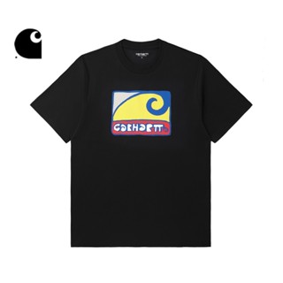 Carhartt เสื้อยืดแขนสั้น พิมพ์ลายโลโก้การ์ตูน Carhart 23I122L สําหรับผู้ชาย