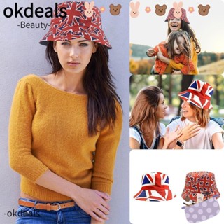 Okdeals หมวกบักเก็ต ลายราชินี Jubilee Union Jack แฟชั่นฤดูร้อน