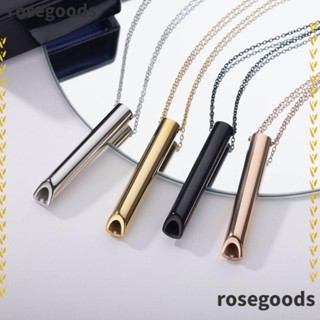 Rosegoods1 สร้อยคอโซ่ บรรเทาความเครียด ความวิตกกังวล เครื่องประดับโยคะ