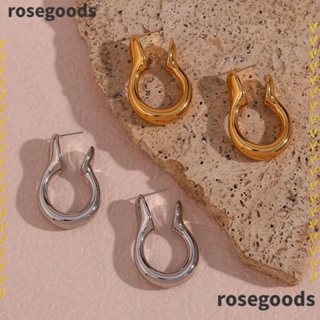 Rosegoods1 ต่างหูสตั๊ด ขนาดใหญ่ น้ําหนักเบา สําหรับผู้หญิง