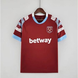 เสื้อกีฬาแขนสั้น ลายทีมชาติฟุตบอล Issues 22 23 West Ham United F.C ชุดเหย้า สําหรับผู้ชาย