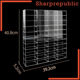 [Sharprepublic] ชั้นวางโชว์โมเดลรถยนต์ แบบใส กันฝุ่น 1/64