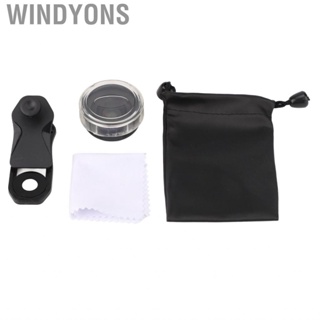 Windyons 2 in 1 Phone  Lens  Cell Clear Image Multi Layer Coating Aluminum Alloy 120 Degree Wide Angle for Small Objects Insects