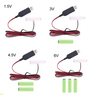 Xin AA สายเคเบิลกําจัดแบตเตอรี่ พร้อมตัวแปลง Type-C USB หรือ Type-C อินพุต 5V2A