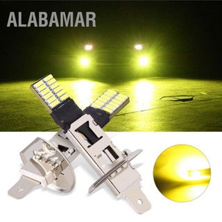 ALABAMAR 1 X 24-SMD H1 6500K สีขาว LED ไฟตัดหมอกเปลี่ยนหลอดไฟตัดหมอกขับรถ DRL xi