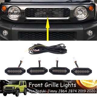 ไฟกระจังหน้า LED สีเหลืองอําพัน สีขาว สําหรับ Suzuki Jimny JB64 JB74 2019 2020 2021