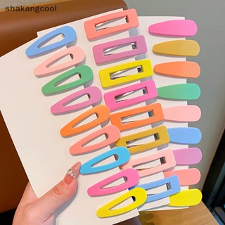 Shakangcool กิ๊บติดผม ทรงสี่เหลี่ยมผืนผ้า เรียบง่าย สําหรับเด็กผู้หญิง 10 ชิ้น SGL