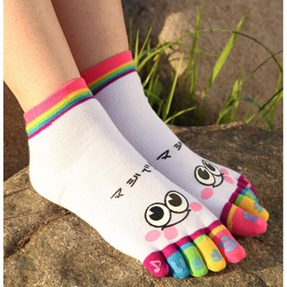 Womens Cute Casual Five Toe Athletic Original Weight Micro Toe Socks Clearance sale