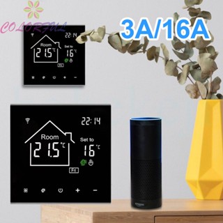 【COLORFUL】Thermostat Heating LCD Programmable Room Thermostat Touch Buttons WLAN