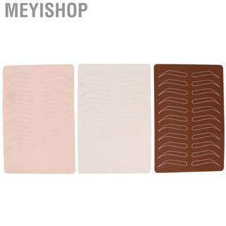 Meyishop 3pcs Microblading Brow Practice Skin 0.15cm Thicken Double Sided Tattoo Lip Sheet