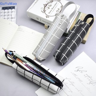 [cxGUYU] Kawaii กระเป๋าดินสอ ผ้าแคนวาส ลายตาราง ความจุสูง สไตล์เกาหลี สําหรับใส่เครื่องเขียน ปากกา เครื่องสําอาง นักเรียน ของขวัญ โรงเรียน PRTA