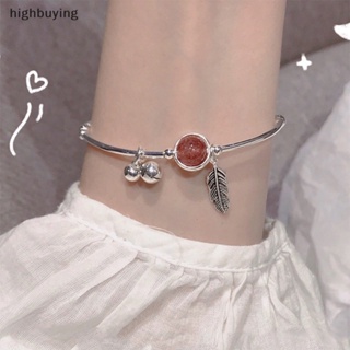 [highbuying] สร้อยข้อมือ ประดับลูกปัดคริสตัล ขนนก สีชมพู เรียบง่าย เข้ากับทุกการแต่งกาย เครื่องประดับแฟชั่น สําหรับงานปาร์ตี้ พร้อมส่ง