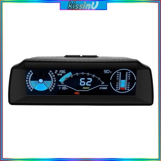 Kiss เครื่องวัดความเร็วดิจิทัล OBD HUD Head-Up Slope Display ความคมชัดสูง อเนกประสงค์ สําหรับรถยนต์