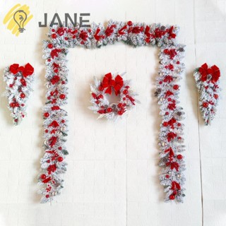 Jane พวงหรีดคริสต์มาส สําหรับตกแต่งบ้าน และสวน