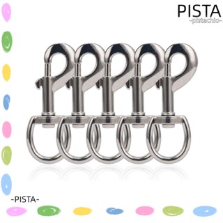 Pista ตะขอสายจูงสุนัข โลหะ สีเงิน คุณภาพสูง DIY 5 ชิ้น