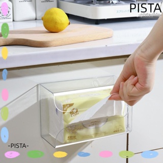 Pista กล่องเก็บกระดาษทิชชู่ ทรงสี่เหลี่ยมผืนผ้า สําหรับติดผนังห้องน้ํา