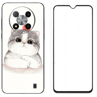 เคสโทรศัพท์มือถือแบบนิ่ม TPU พร้อมฟิล์มกระจก สําหรับ ZTE Blade A73 5G ZTE