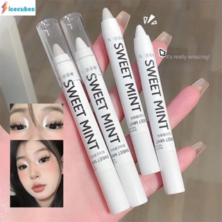 Sweet Mint Matte White Lying Silkworm ปากกาเน้นข้อความ Eye Corner Brightening Pearlescent อายไลเนอร์ไฮกลอส Waterproof Glitter Eye Shadow Stick ICECUBES