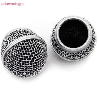 Adagu กระจังหน้าไมโครโฟนโลหะ แบบเปลี่ยน สําหรับไมโครโฟนไร้สาย Shure Beta58a