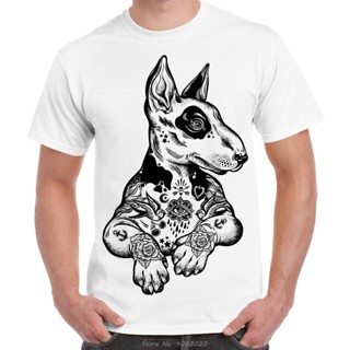 ขายดี เสื้อยืดลําลอง แขนสั้น พิมพ์ลาย Pit Bull Terrier With Tattoos สไตล์ฮาราจูกุ สําหรับผู้ชาย 603285