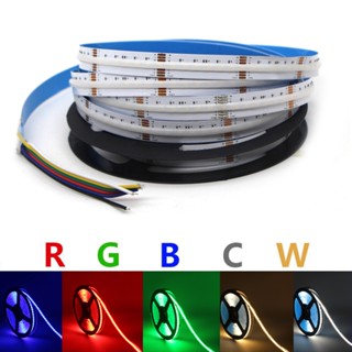 5 เมตร DC24V 5 In1 rgb + CCT COB Led แถบไฟ 840leds / ม. Rgbcct ความหนาแน่นสูง Rgbw W + rgb + ww เทปไฟ Led หรี่แสงได้สําหรับริบบิ้นเชิงเส้น COB Led เทปกันน้ํา 24V