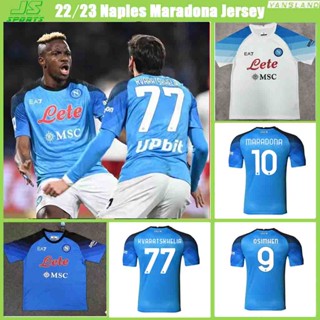 เสื้อกีฬาแขนสั้น ลายทีมฟุตบอล Naples Maradona jersey SSCN osmhencenotball 22-23