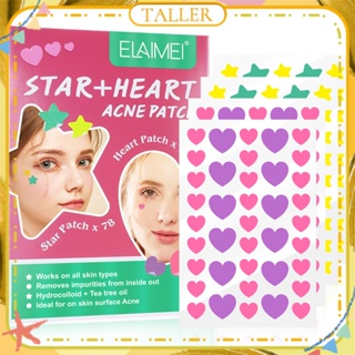 ✧ Ready Stcok Elaimei 78 Patch Star Heart Invisible Acne Removal Pimple Patch Pimple Acne Concealer Face Spot Face Skin Care Stickers Beauty Acne Tool สูงกว่า