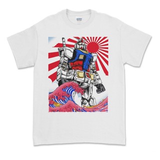 Ready Stock Top Quality Movie Shirt Custom Print Streetwear Gundam Japan White Vintage Style Tshirt Design_03