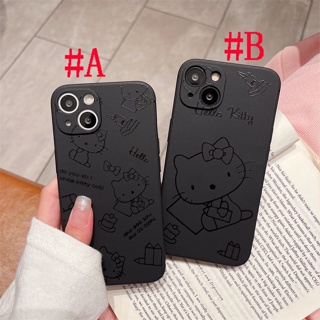 เคสซิลิโคน สำหรับ ไอโฟน iPhone 14 Pro Max iPhone 13 Pro Max iPhone 12 Pro Max iPhone 11 Pro Max X XR XS Max 7 8 Plus Cartoon เฮลโหลคิตตี้ Hello Kitty Silicone Case