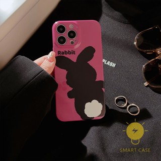 For เคสไอโฟน 14 Pro Max [Rabbit Hard] เคส Phone Case For iPhone 14 Pro Max Plus 13 12 11 X XS Max XR SE 8 7 For เคสไอโฟน11 Ins Korean Style Retro Classic Couple Shockproof Protective TPU Cover Shell