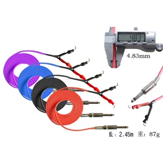 2 เมตร นุ่มพิเศษ แกนทองแดงบริสุทธิ์ ซิลิโคน ตะขอสัก สาย อุปกรณ์เหยียบไฟฟ้า เครื่องมือสัก อุปกรณ์สัก