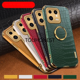 เคส Xiaomi 13 Pro เคสโทรศัพท์มือถือ ลายหนังจระเข้ พร้อมแหวนนิ้ว สําหรับ