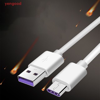 (YGD) สายชาร์จข้อมูล ไนล่อน Micro USB Type C 30 ซม. สําหรับ huawei Android โทรศัพท์