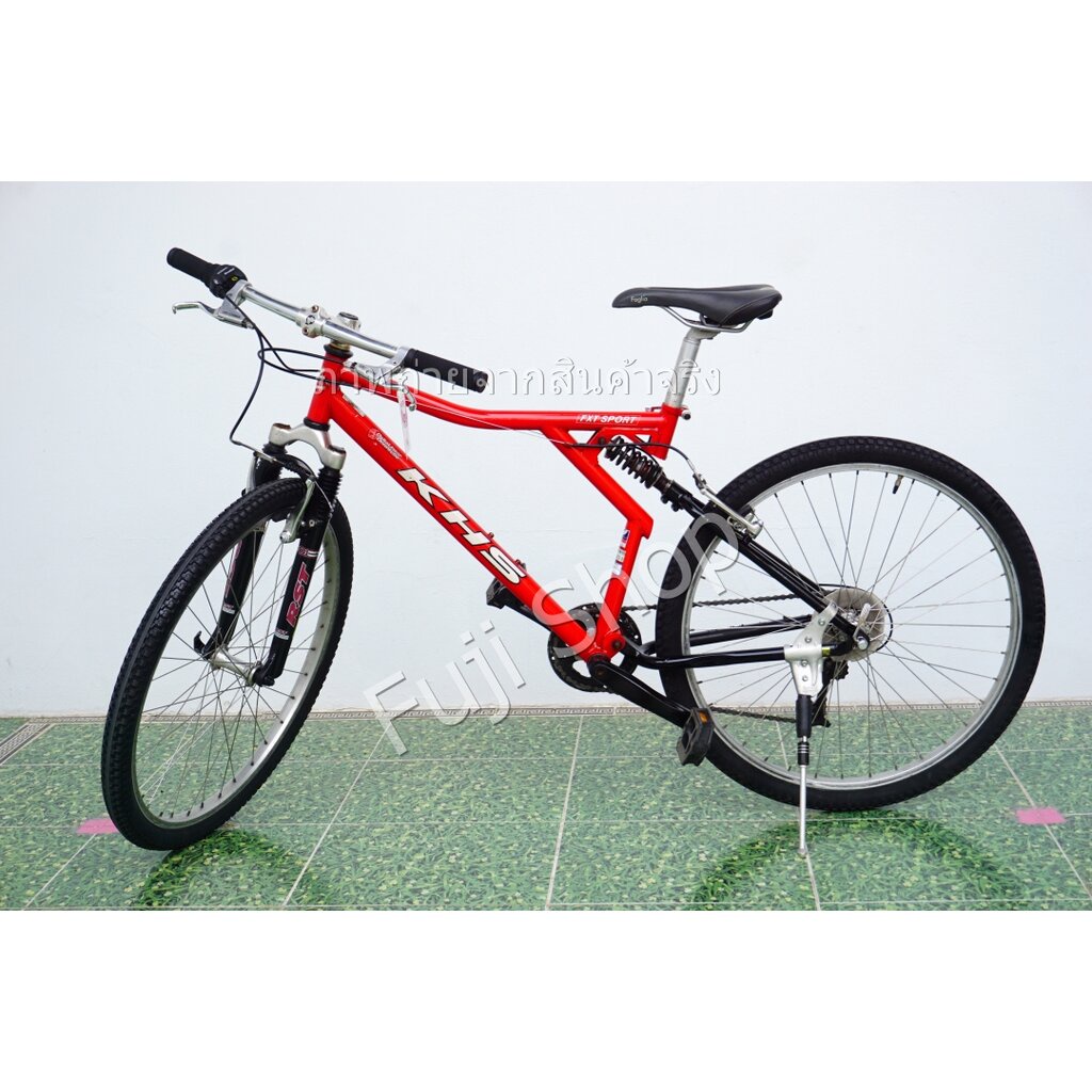 จักรยานเสือภูเขาญี่ปุ่น - ล้อ 26 นิ้ว - มีเกียร์ - มีโช๊ค - KHS PXT SPORT - สีแดง [จักรยานมือสอง]