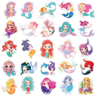 ❉ Q Little Mermaid Series 03 Stickers ❉ 50Pcs/Set Waterproof DIY Fashion Decals Doodle Stickers