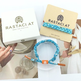 RASTAClAT สร้อยข้อมือหมึกสีน้ําเงินส้มพร้อมกล่องของขวัญพรีเมี่ยมสร้อยข้อมือสําหรับผู้ชายผู้หญิงข้อมือถักกําไลกําไลเครื่องประดับของขวัญบรรเทาความเครียดธรรมชาติ