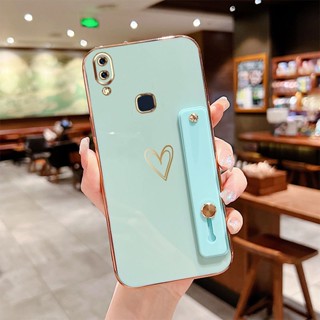 เคสโทรศัพท์มือถือซิลิโคน กันกระแทก ลายหัวใจ หรูหรา สําหรับ Vivo V11 Pro Y97 V11i Y85 V9 Youth Vivo 1804 1814 1726 1727 1806