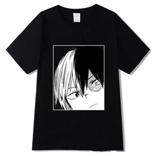 Men T Shirt Todoroki Shoto No Hero Academia My Hero Academia Anime Shirt O-Neck_02