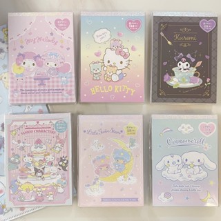 SANRIO สมุดโน้ต กระดาษโน้ต ลายซานริโอ้ สีสันสดใส พร้อมสติกเกอร์ เครื่องเขียน โรงเรียน 128 แผ่น