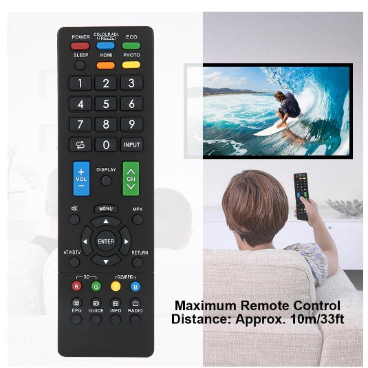Sharp รีโมททีวี RM-L1238 รุ่นเข้ากันได้กับ LCD/LED ทุกรุ่น (จัดส่งภายใน 12 ชั่วโมง) gb225wjsa ga976wjsa gb217wjn1 gbioiwjsa GB 215wn1