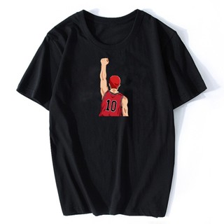 Slam Dunk Short-Sleeved Kaede Rukawa Sakuragi Flower Road t-Shirt Anime Clothes Miyagi Ryoda Akagi Takeo_09